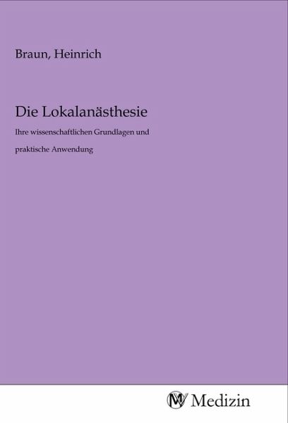 Die Lokalanästhesie