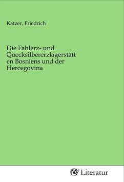 Cover Die Fahlerz- und Quecksilbererzlagerstätten Bosniens und der Hercegovina