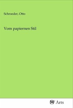 Cover Vom papiernen Stil