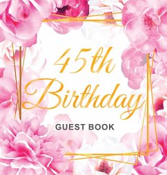 Cover 45th Birthday Guest Book
