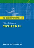Richard III von William Shakespeare. Königs Erläuterungen. (eBook, ePUB)