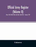 Official army register (Volume II); Army of the United State and other retired lists 1 January 1954