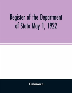 Register of the Department of State May 1, 1922 - Unknown