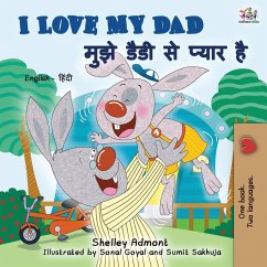 Cover I Love My Dad (English Hindi Bilingual Book for Kids)