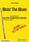 Flute quintet/choir "Bluin' The Blues" score & parts (eBook, PDF)