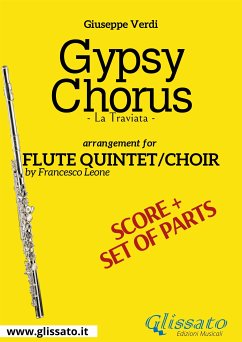 Gypsy Chorus - Flute quintet/choir score & parts (fixed-layout eBook, ePUB) - Verdi, Giuseppe