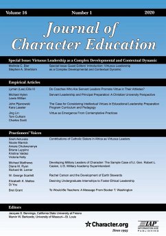 Journal of Character Education Volume 16 Number 1 2020