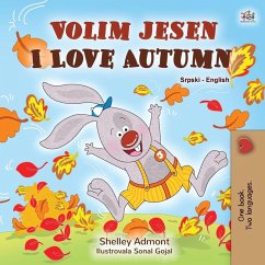 Cover I Love Autumn (Serbian English Bilingual Children's Book - Latin alphabet)
