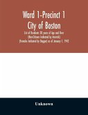 Ward 1-Precinct 1; City of Boston; List of Residents 20 years of Age and Over (Non-Citizens Indicated by Asterisk) (Females Indicated by Dagger) as of January 1, 1942