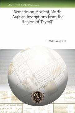 Cover Remarks on Ancient North Arabian Inscriptions from the Region of Tayma'