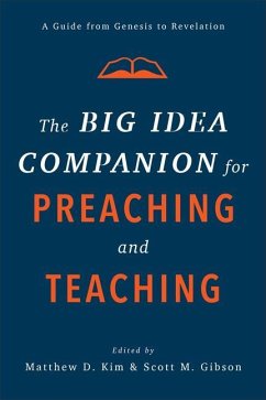 The Big Idea Companion for Preaching and Teachin - A Guide from Genesis to Revelation - Kim, Matthew D.; Gibson, Scott M.