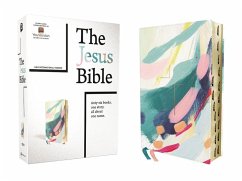 The Jesus Bible Artist Edition, Niv, Leathersoft, Multi-Color/Teal, Thumb Indexed, Comfort Print - Zondervan