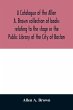 A catalogue of the Allen A. Brown... - Bild 1