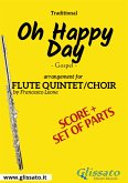 Flute quintet / choir &quote;Oh Happy day&quote; score & parts (eBook, PDF)