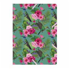 Cover Sammelmappe de Luxe A4, Flower Bird