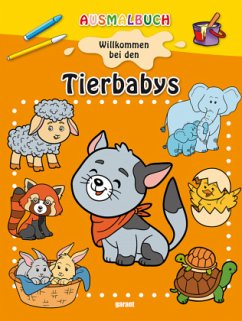 Ausmalbuch - Willkommen bei den Tierbabys