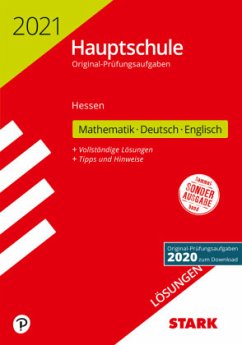 Cover Hauptschule 2021 - Mathematik, Deutsch, Englisch Lösungen - Hessen