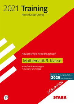 Cover Training Abschlussprüfung Hauptschule 2021 - Mathematik Lösungen 9. Klasse - Niedersachsen