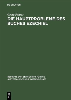 Cover Die Hauptprobleme des Buches Ezechiel (eBook, PDF)