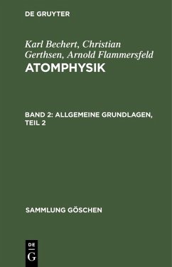 Allgemeine Grundlagen, Teil 2 (eBook, PDF) - Gerthsen, Ch.