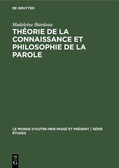 Cover Théorie de la connaissance et philosophie de La Parole (eBook, PDF)