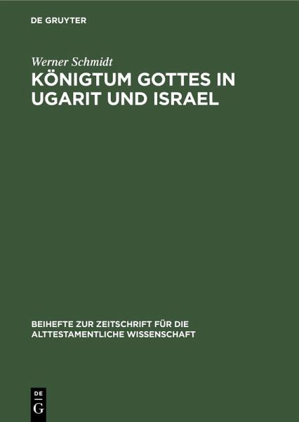 Königtum Gottes in Ugarit und Israel (eBook, PDF)