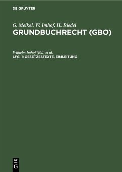 Gesetzestexte, Einleitung (eBook, PDF)