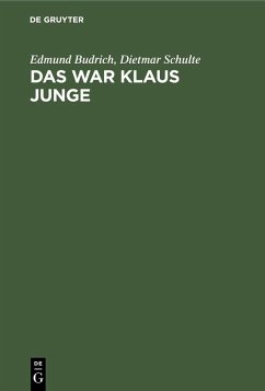 Das war Klaus Junge (eBook, PDF)