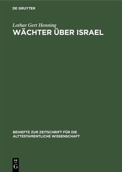 Wächter über Israel (eBook, PDF) - Henning, Lothar Gert