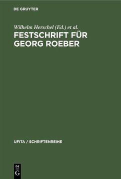 Festschrift für Georg Roeber (eBook, PDF)