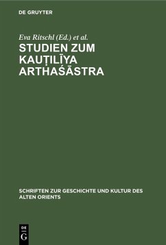 Cover Studien zum Kau¿iliya Arthasastra (eBook, PDF)