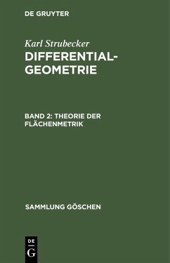 Theorie der Flächenmetrik (eBook, PDF) - Strubecker, Karl