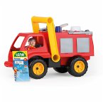LENA® 04155 - Aktive, Feuerwehr mit Spielfigur, Sandspielzeug