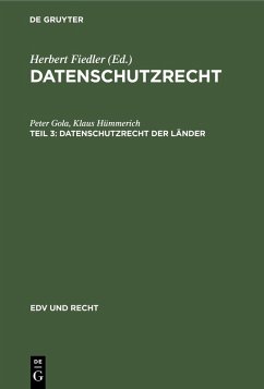 Datenschutzrecht der Länder (eBook, PDF) - Gola, Peter; Hümmerich, Klaus