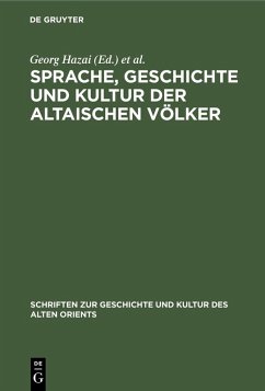 Sprache, Geschichte und Kultur der Altaischen Völker (eBook, PDF) Cover Sprache, Geschichte und Kultur der Altaischen Völker (eBook, PDF)
