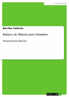 Balance de Materia para Dummies (eBook, PDF)
