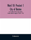 Ward 18- Precinct 1; City of Boston; List of residents 20 Years of Age and Over (Females Indicted by Dagger) As of April 1, 1926