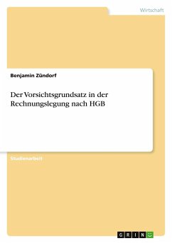 Der Vorsichtsgrundsatz in der Rechnungslegung nach HGB - Zündorf, Benjamin