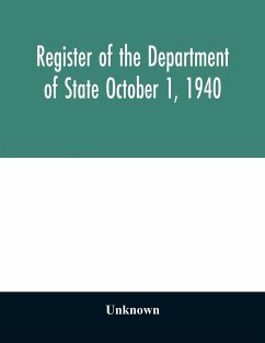 Register of the Department of State October 1, 1940 - Unknown