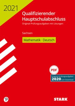 Cover Qualifizierender Hauptschulabschluss 2021 - Mathematik, Deutsch - Sachsen