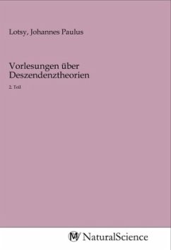 Cover Vorlesungen über Deszendenztheorien