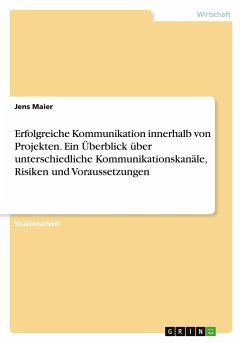 Erfolgreiche Kommunikation innerhalb von Projekten. Ein Überblick über unterschiedliche Kommunikationskanäle, Risiken und Voraussetzungen