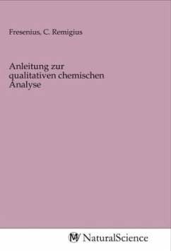 Cover Anleitung zur qualitativen chemischen Analyse