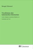 Vocalismus des lateinischen Elementes