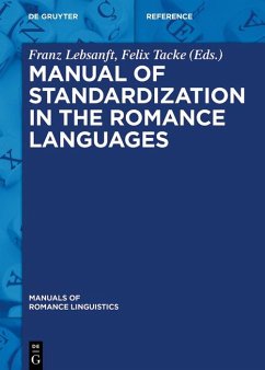 Cover Manual of Standardization in the Romance Languages (eBook, PDF)