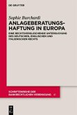 Anlageberatungshaftung in Europa (eBook, PDF)