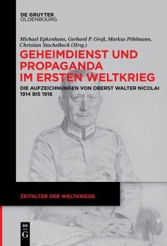 Cover Geheimdienst und Propaganda im Ersten Weltkrieg (eBook, PDF)