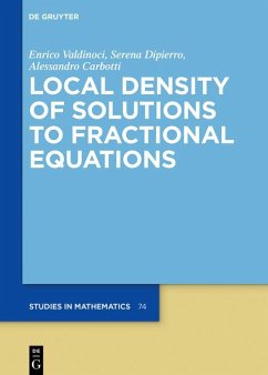 Local Density of Solutions to Fractional Equations (eBook, PDF) - Carbotti, Alessandro; Dipierro, Serena; Valdinoci, Enrico