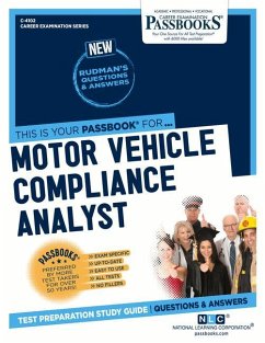 Motor Vehicle Compliance Analyst (C-4102): Passbooks Study Guide Volume 4102 - National Learning Corporation