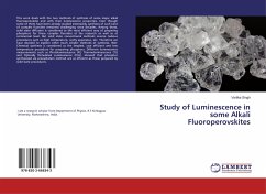 Study of Luminescence in some Alkali Fluoroperovskites